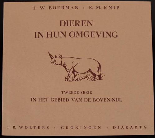 schoolplaat  boekje – In het gebied vd Boven Nijl ., Antiek en Kunst, Antiek | Schoolplaten, Natuur en Biologie, Verzenden