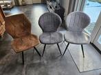 Mooie set eetkamerstoelen, Ophalen, Zo goed als nieuw, Grijs, Vijf, Zes of meer stoelen