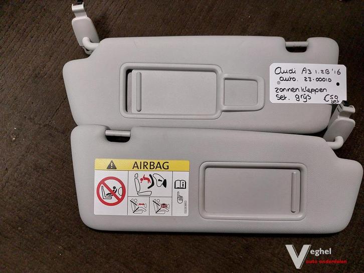 Audi A3 automaat 1.2B zonnenkleppenset '16, Auto-onderdelen, Interieur en Bekleding, Gebruikt, Ophalen of Verzenden