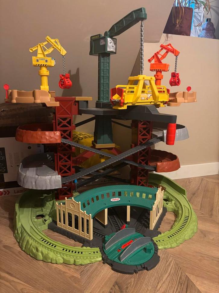 Te gekke Thomas de Trein KranenSpeelset incl rijdende trein, Kinderen en Baby's, Speelgoed | Thomas de Trein, Gebruikt, Ophalen