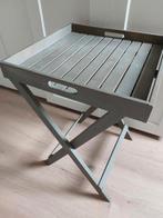 Klaptafeltje met dienblad, Minder dan 55 cm, Ophalen of Verzenden, Zo goed als nieuw, Rechthoekig