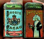 Antiekminiatuur Monsterblikje Droste cacao 4.5 cm poppenhui, Verzenden, Gebruikt, Overige, Droste