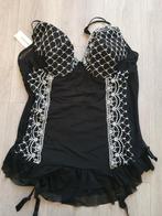 Sexy jarretel jurkje Besired Maat XXXL, Verzenden, Zwart