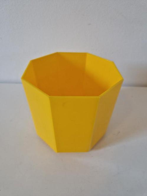 vintage gele bloempot retro pot, Verzamelen, Retro, Huis en Inrichting, Ophalen of Verzenden
