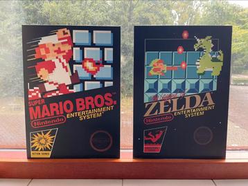 Displate (metalen) posters (Super Mario Bros. + Zelda) beschikbaar voor biedingen