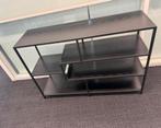 Sidetable zwart hout/metaal, Ophalen, 100 tot 150 cm, 75 cm of meer, Zo goed als nieuw