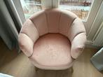 Roze fluwelen fauteuil - Zo goed als nieuw!, Ophalen of Verzenden, Zo goed als nieuw, Eenpersoons, Stof