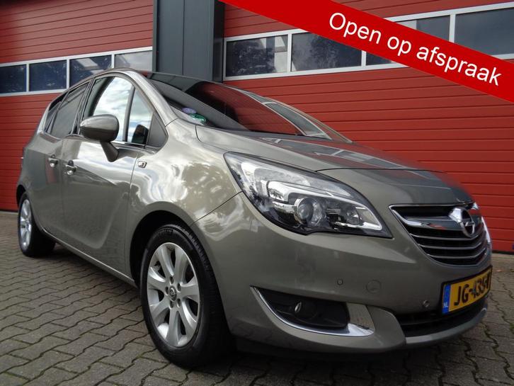 Opel Meriva 1.4 Turbo Blitz 120PK Clima Navi Cruise Leer LMV, Auto's, Opel, Bedrijf, Te koop, Meriva, ABS, Airbags, Airconditioning