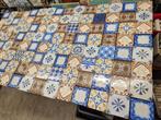 120 stuks antieke Franse tegels (ca 11x11cm) unieke mix, Antiek en Kunst, Antiek | Wandborden en Tegels, Ophalen