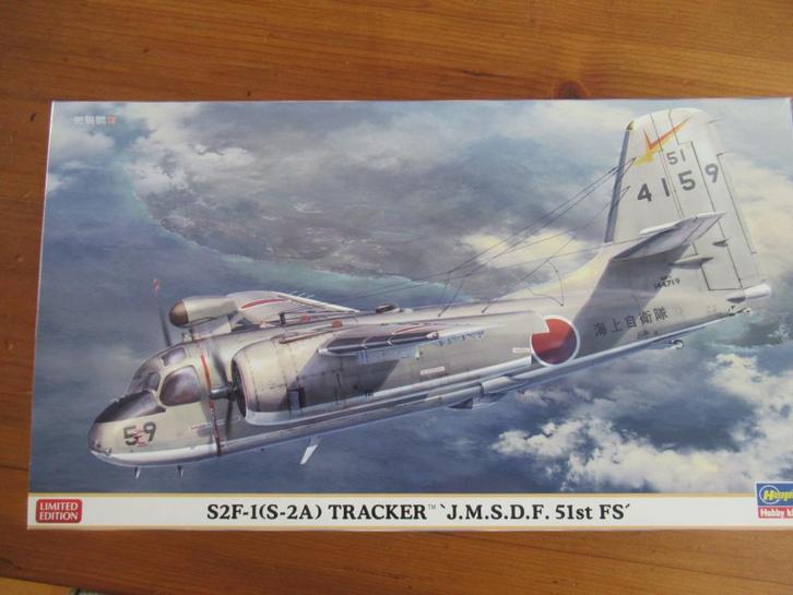 S2F-1(S-2A) Tracker (Hasegawa 1/72) + Dutch Decal set, Hobby en Vrije tijd, Modelbouw | Vliegtuigen en Helikopters, Nieuw, Vliegtuig