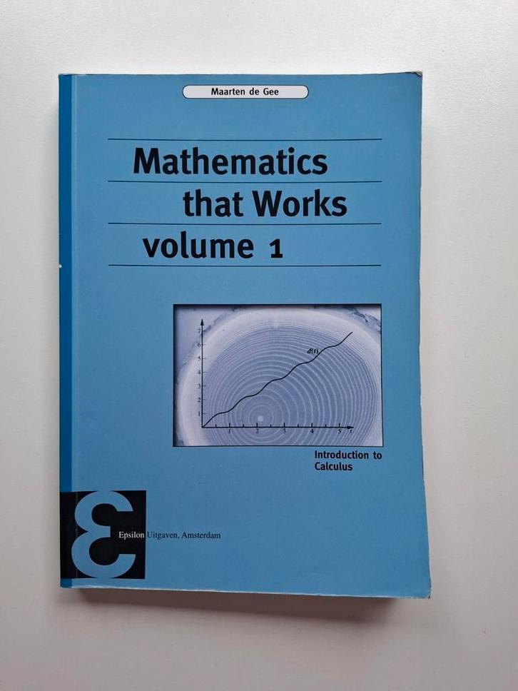Mathematics that Works volume 1 - Maarten de Gee, Boeken, Studieboeken en Cursussen, Zo goed als nieuw, WO, Alpha, Ophalen of Verzenden