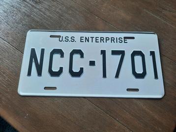 Scheeps nummerplaat Star Trek uss Enterprise NCC-1701 beschikbaar voor biedingen