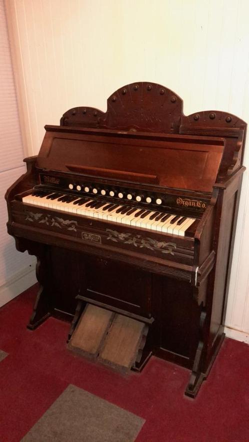 Traporgel Harmonium Miller Organ Company antiek, Muziek en Instrumenten, Orgels, Gebruikt, Harmonium, 1 klavier, Ophalen of Verzenden