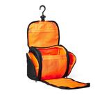 Packaluscious toilettas (29x13x19 cm)  - zwart & neon oranje, Verzenden, Nieuw, Overige kleuren, Heer of Dame