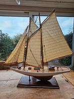 Houten model zeilboot, tweemaster, Ophalen, Gebruikt, Overige merken