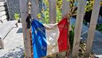 Antieke vlag uit Frankrijk, Antiek en Kunst, Ophalen of Verzenden