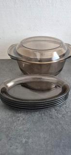 Arcopal vintage rookglas, Huis en Inrichting, Keuken | Servies, Gebruikt, Ophalen of Verzenden, Overige stijlen, Glas