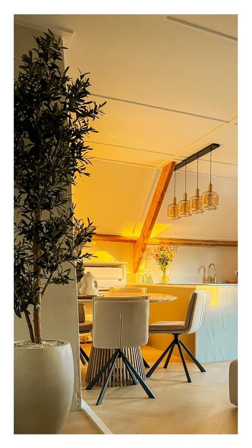 Design hanglamp Zuzanna met 4 dimbare LED filamentlampen, Huis en Inrichting, Lampen | Hanglampen, Zo goed als nieuw, 75 cm of meer