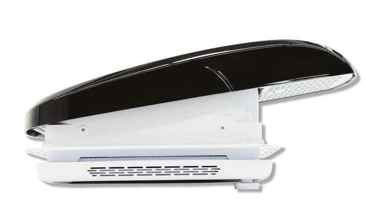 Vechline Dakventilator Luxuoso dakluik Smoke met Plisse en, Caravans en Kamperen, Kampeeraccessoires, Nieuw, Ophalen of Verzenden