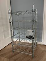 IKEA Omar Flessenrek - Metalen Wijnrek, Ophalen, 15 tot 25 flessen, Zo goed als nieuw, Metaal