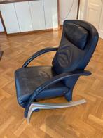 Rolf Benz 3100 Fauteuil - Leder, Alu Onderstel, Ophalen, Gebruikt, Leer, 75 tot 100 cm