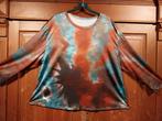 mooi tie dye shirt lange mouw 52/54, Shirt of Top, Ophalen of Verzenden