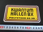 sticker linnen KWANTUM HALLEN BV matras polyether sg 30, Verzamelen, Ophalen, Zo goed als nieuw, Bedrijf of Vereniging