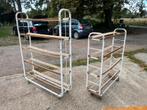 Twee x oud bakkersrek of bakkers kar of winkelrek
