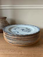 9 ontbijt borden Ostindia van Rörstrand, 21 cm, aardewerk, Ophalen of Verzenden