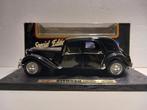 Citroen 15CV Traction black 1952 Maisto metal 1:18 KRD, Ophalen of Verzenden, Zo goed als nieuw, Auto, Maisto