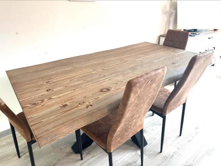 Spar Meble Tafel Rough - Old Pine Light, Huis en Inrichting, Tafels | Eettafels, Nieuw, 150 tot 200 cm, Vijf personen of meer