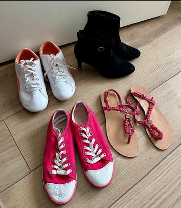 Mooie set 4 paar dames schoenen maat 37 