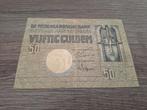 Lastig biljet 50 gulden Minerva, 1930, Ophalen of Verzenden, 50 gulden