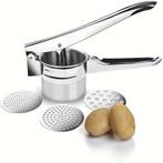 3-in-1 roestvrijstalen aardappelpers, citroenpers en rasp -, Huis en Inrichting, Keuken | Tupperware, Overige typen, Kringloopafrika