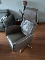 Relax Fauteuil.  Taupe kleur., Ophalen, Gebruikt, Minder dan 75 cm, Leer