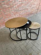 BIJZET/combisalontafel EXCLUSIEF Aluminium blad  actie prijs, 45 tot 60 cm, Rond, Nieuw, Metaal of Aluminium