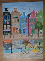 Legpuzzel 1000 stukjes merkloos. Fantasie grachtenpandjes, Ophalen of Verzenden, 500 t/m 1500 stukjes, Zo goed als nieuw