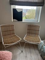Bamboe stoelen, Huis en Inrichting, Stoelen, Ophalen of Verzenden, Zo goed als nieuw, Bruin, Twee