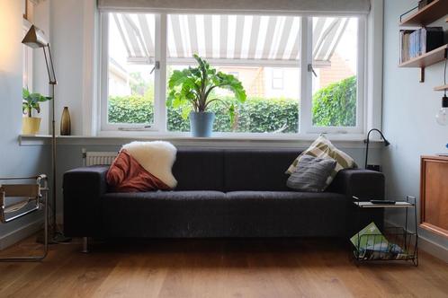 Bank antraciet 2,5-3 zits, Huis en Inrichting, Banken | Bankstellen, Gebruikt, Rechte bank, Driepersoons, 200 tot 250 cm, 75 tot 100 cm