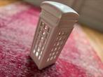 Witte UK telephone box meets waxinelichthouder, Overige materialen, Wit, Ophalen of Verzenden, Zo goed als nieuw