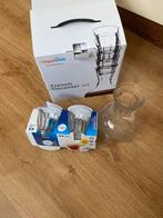 4 Glazen en karaf Nieuw in doos, Huis en Inrichting, Keuken | Servies, Ophalen, Glas of Glazen, Nieuw, Glas