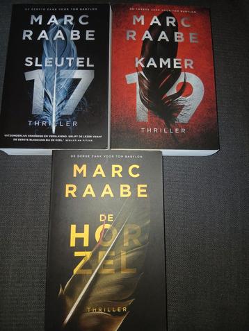 3 boeken serie Tom Babylon, Marc Raabe.  beschikbaar voor biedingen