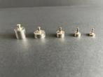 Set van 5 kleine oude metalen gewichten, Ophalen of Verzenden