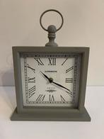 Grijze Tafelklok London Stijl, Ophalen, Zo goed als nieuw, Analoog, Wekker of Tafelklok