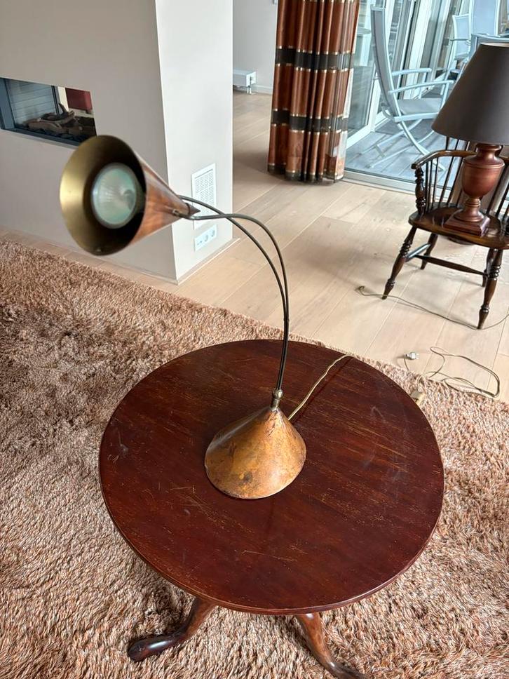 Exclusieve Vloerlamp Corinthische Zuil Brons/Goud, Huis en Inrichting, Lampen | Vloerlampen, Zo goed als nieuw, 150 tot 200 cm