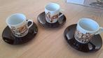 Vintage 6 kopjes met schotels met klederdracht uit Nederland, Antiek en Kunst, Ophalen of Verzenden