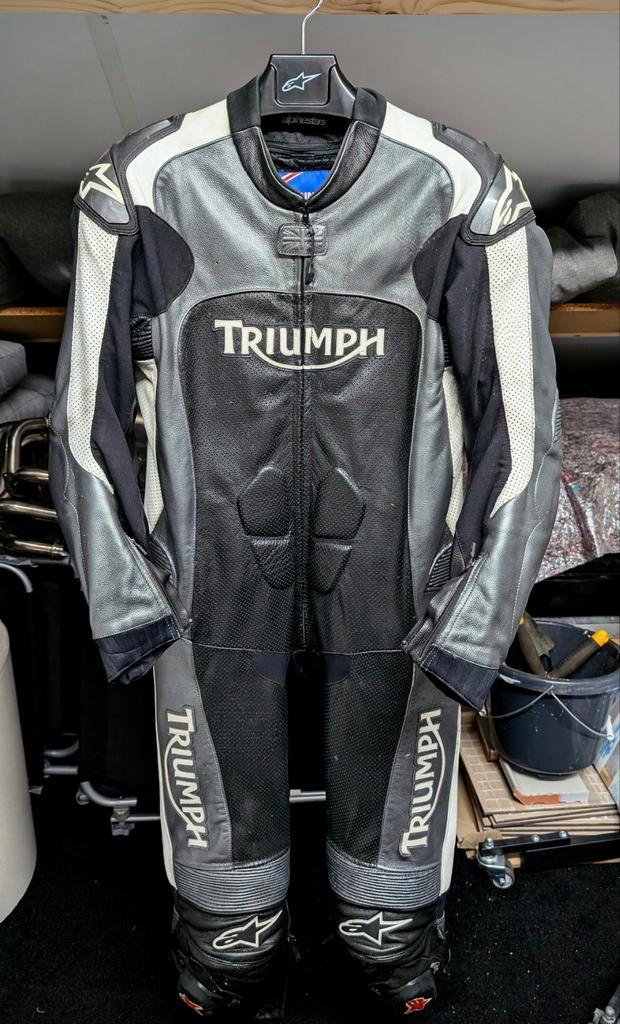 Alpinestars Triumph 1pc motorpak maat 54, Motoren, Kleding | Motorkleding, Overall, Heren, Tweedehands, Ophalen of Verzenden