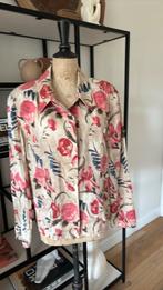 SCARVA linnen blazer rozen print D44 nieuw, Overige kleuren, Scarva, Maat 42/44 (L), Nieuw