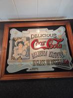 Coca cola spiegel, Antiek en Kunst, Antiek | Spiegels, Ophalen of Verzenden, Rechthoekig, Minder dan 50 cm
