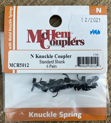 Mc Henry Couplers N Scale Standard Shank Couplers MCH5012 beschikbaar voor biedingen